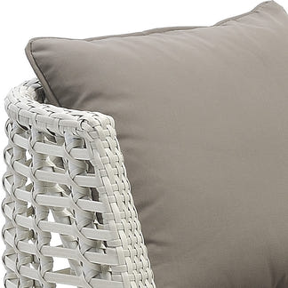 Luca 3 Piece Swivel Chat Set - Grey White/Taupe