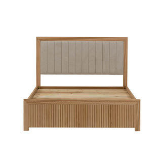 Madeline Timber Queen Bed - Mountain Ash/Grey