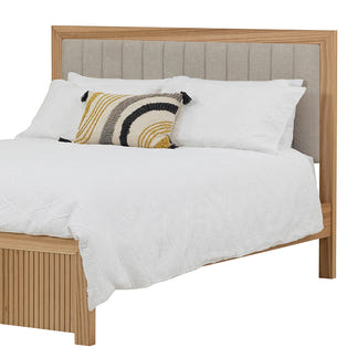 Madeline Timber Queen Bed - Mountain Ash/Grey