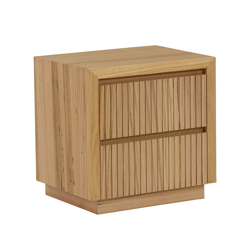 Madeline 2 Drawer Bedside Table - Mountain Ash Natural