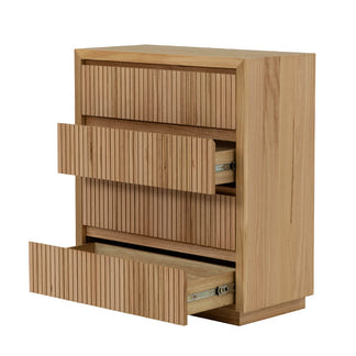 Madeline 4 Drawer Tallboy - Mountain Ash Natural