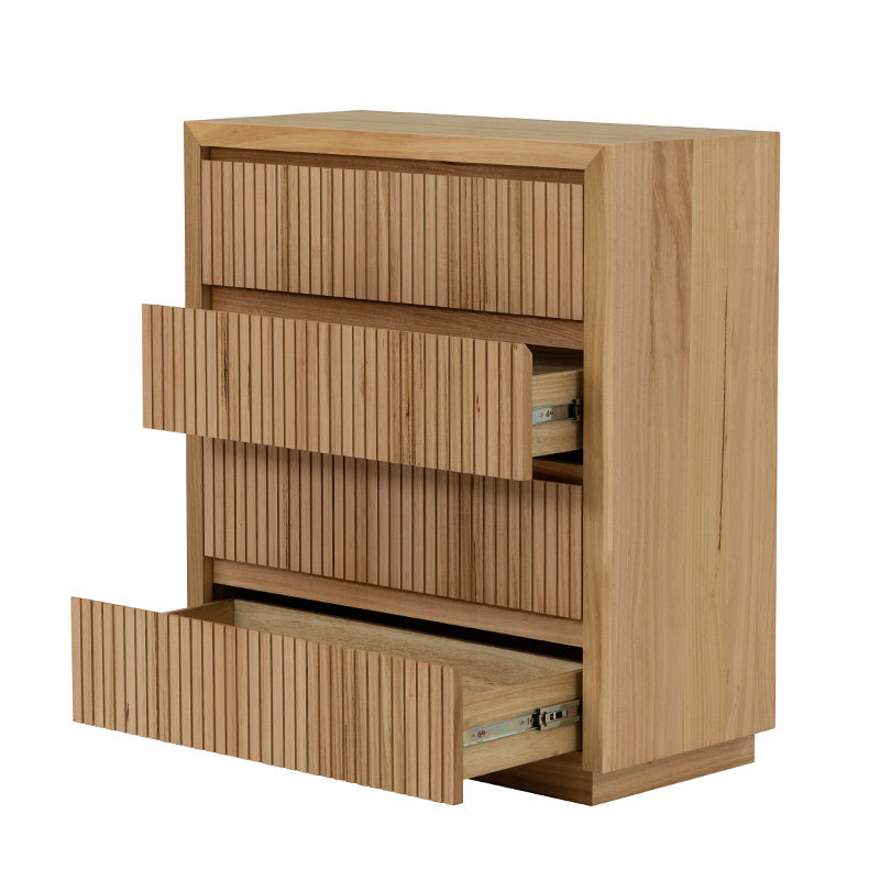Madeline 4 Drawer Tallboy - Mountain Ash Natural