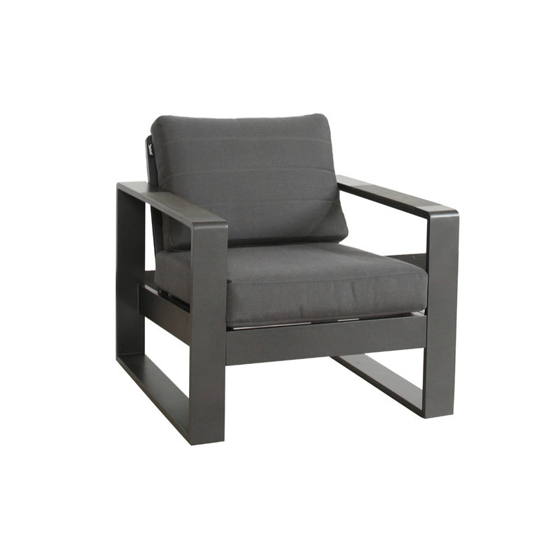 Maderia 5 Piece Outdoor Lounge/Dining Set - Charcoal/Dark Grey