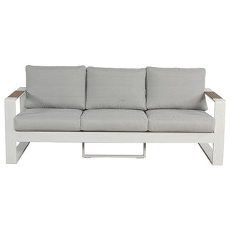 Maderia 5 Piece Outdoor Lounge/Dining Set - White/Light Grey