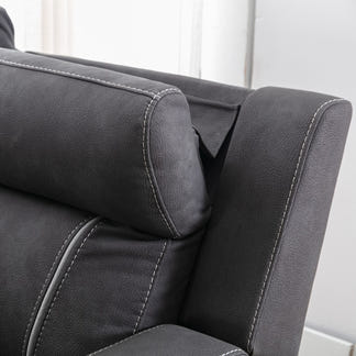 Magic 2+1+1 Electric Fabric Recliner Suite - Charcoal