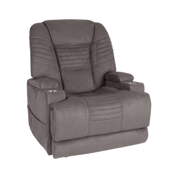 Theorem Marcos Lift & Recline Fabric Armchair - Charcoal