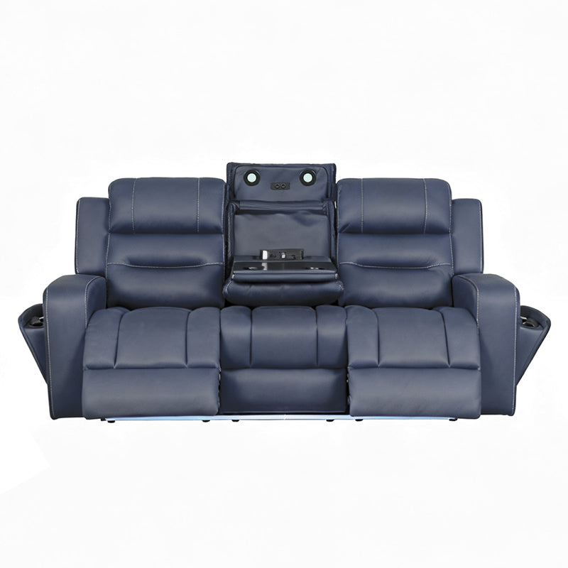 Matrix 3 Seater Electric Recliner Sofa - Azure