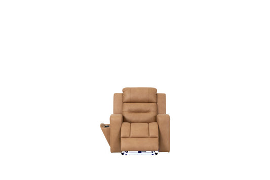 Matrix Electric Recliner Fabric Armchair - Tan
