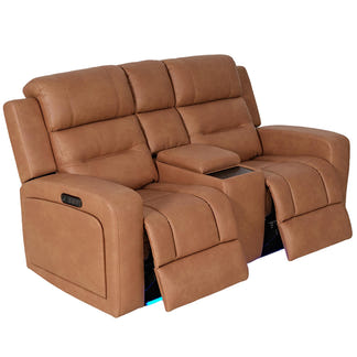 Matrix 2 Seater Electric Recliner Sofa - Tan