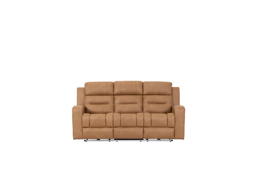 Matrix 3 Seater Electric Recliner Sofa - Tan