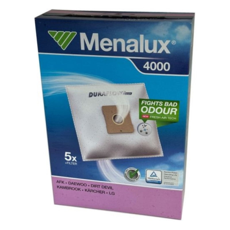 Menalux 4000 Replacement Vacuum Bags - 5 Pack