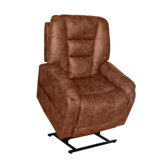 Theorem Mercer Petite Lift & Recline Fabric Armchair - Saddle