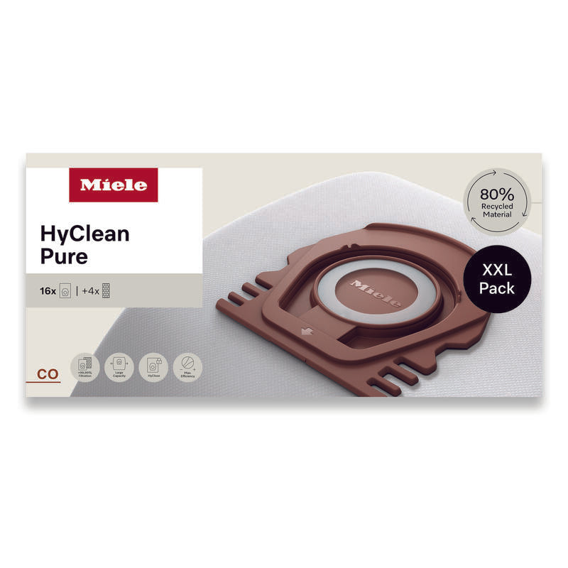Miele XXL FJM HyClean Pure Vacuum Cleaner Bags - 16 Pack