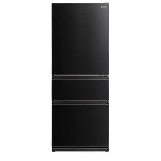 Mitsubishi Electric 450L 3 Door Bottom Mount Fridge - Black