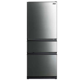 Mitsubishi Electric 450L 3 Door Bottom Mount - Stainless Steel