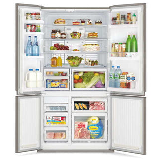 Mitsubishi Electric 635 Litre French Door Fridge - Argent Silver
