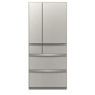 Mistubishi Electric 700 Litre Multi-Drawer Glass Refrigerator - Argent Silver