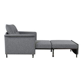 Mono Single Sofa Bed Recliner Armchair - Charcoal