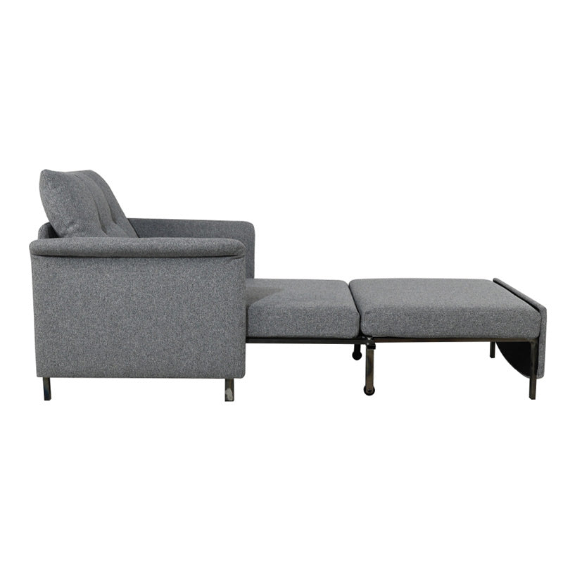 Mono Single Sofa Bed Recliner Armchair - Charcoal