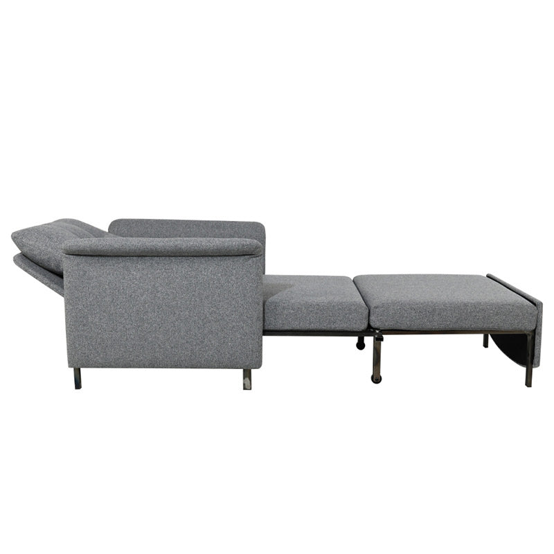 Mono Single Sofa Bed Recliner Armchair - Charcoal