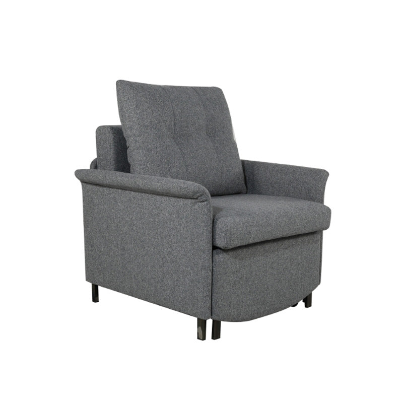 Mono Single Sofa Bed Recliner Armchair - Charcoal