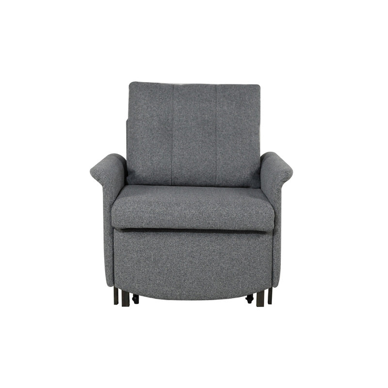 Mono Single Sofa Bed Recliner Armchair - Charcoal