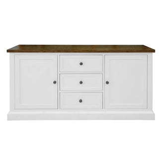 Montreal 1650mm Timber Buffet - Oak/White