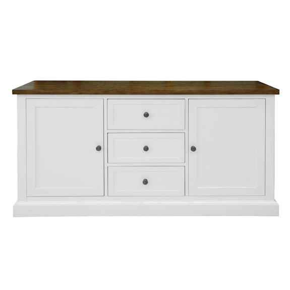 Montreal 1650mm Timber Buffet - Oak/White
