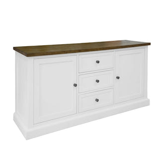 Montreal 1650mm Timber Buffet - Oak/White