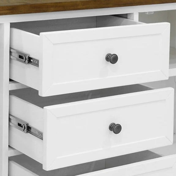 Montreal 1650mm Timber Buffet - Oak/White