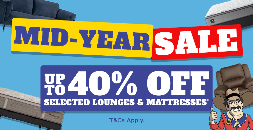 Up to 40% off Selected Lounges & Mattresses