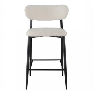 Naples Bar Stool - Off White Boucle