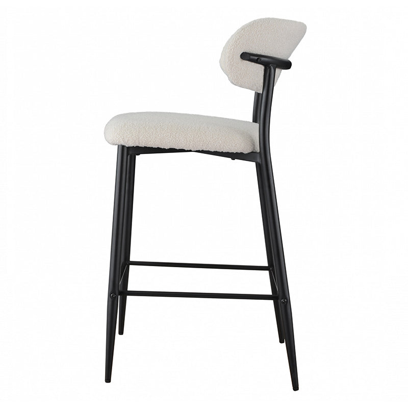 Naples Bar Stool - Off White Boucle