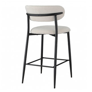 Naples Bar Stool - Off White Boucle