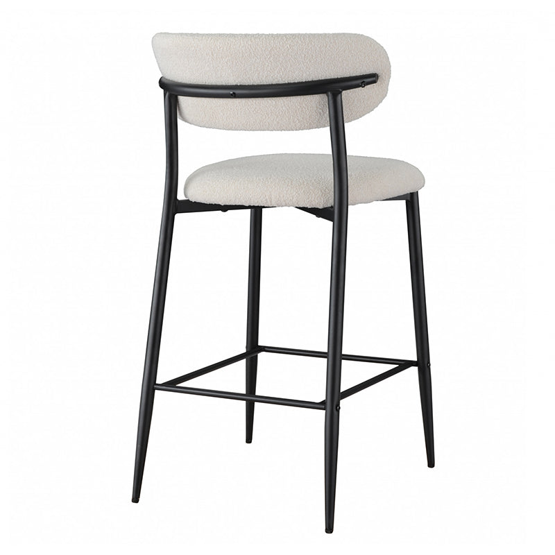 Naples Bar Stool - Off White Boucle