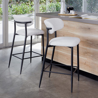 Naples Bar Stool - Off White Boucle