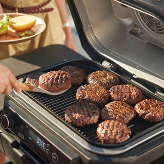 Ninja Woodfire Electric BBQ Grill and Smoker - Cool Grey