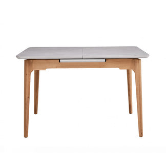 Norway 140-180cm Extension Dining Table - Light Grey/Oak