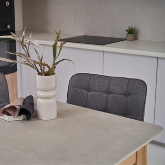 Norway 140-180cm Extension Dining Table - Light Grey/Oak