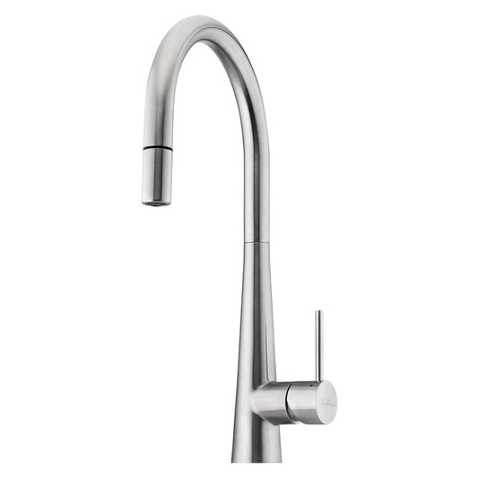 Oliveri Goos Neck Mixer Pull Out Lead Free - Stainless Steel