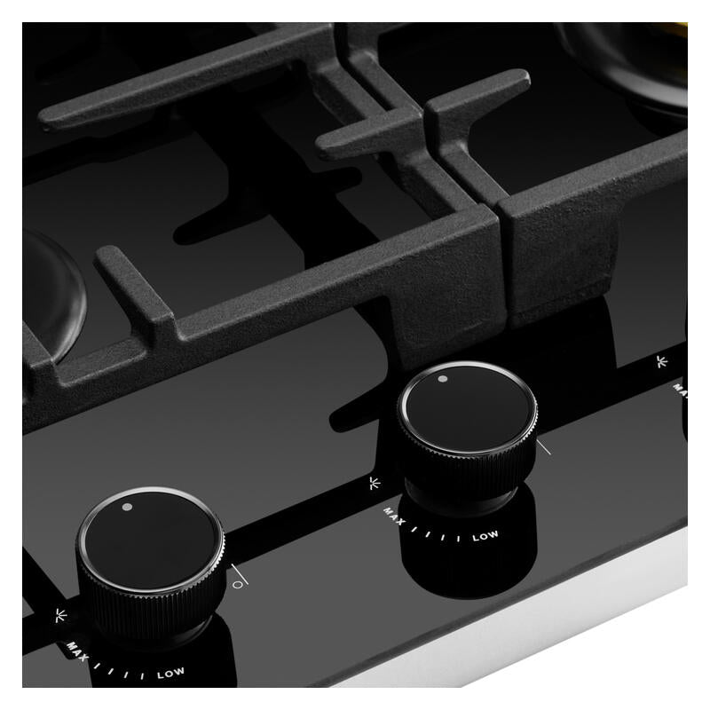 Omega 60cm Gas on Glass Cooktop with Woke Burner