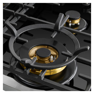 Omega 60cm Gas on Glass Cooktop with Woke Burner