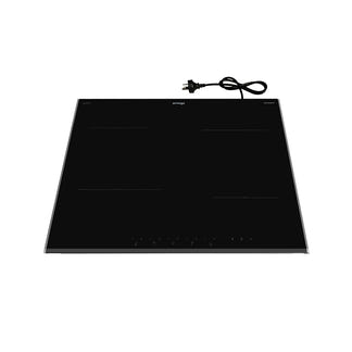 Omega 60cm 4 Zone Induction Cooktop with Power Phasing - Black Glass