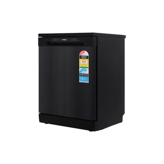 Omega 60cm Freestanding Dishwasher - Black Stainless Steel
