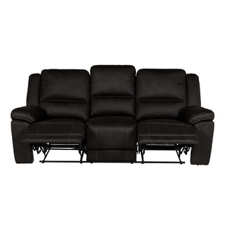 Oregon 3 Seater Fabric Recliner - Jet