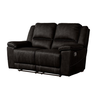 Oregon 2 Seater Fabric Recliner - Jet