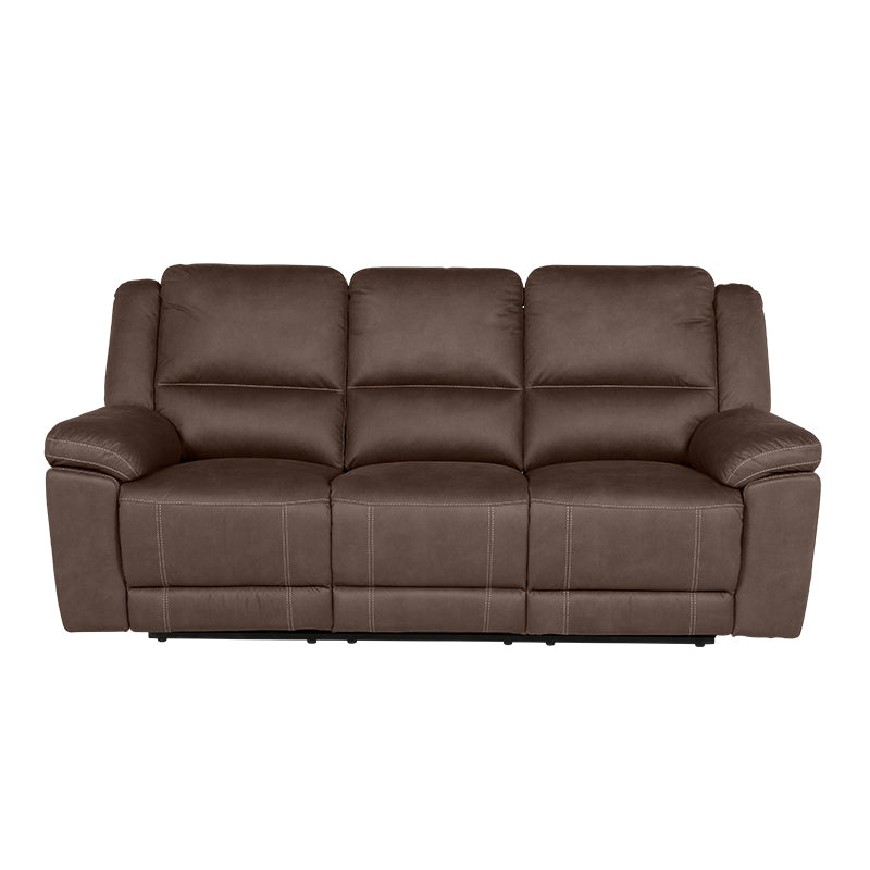Oregon 3 Seater Fabric Recliner - Graphite