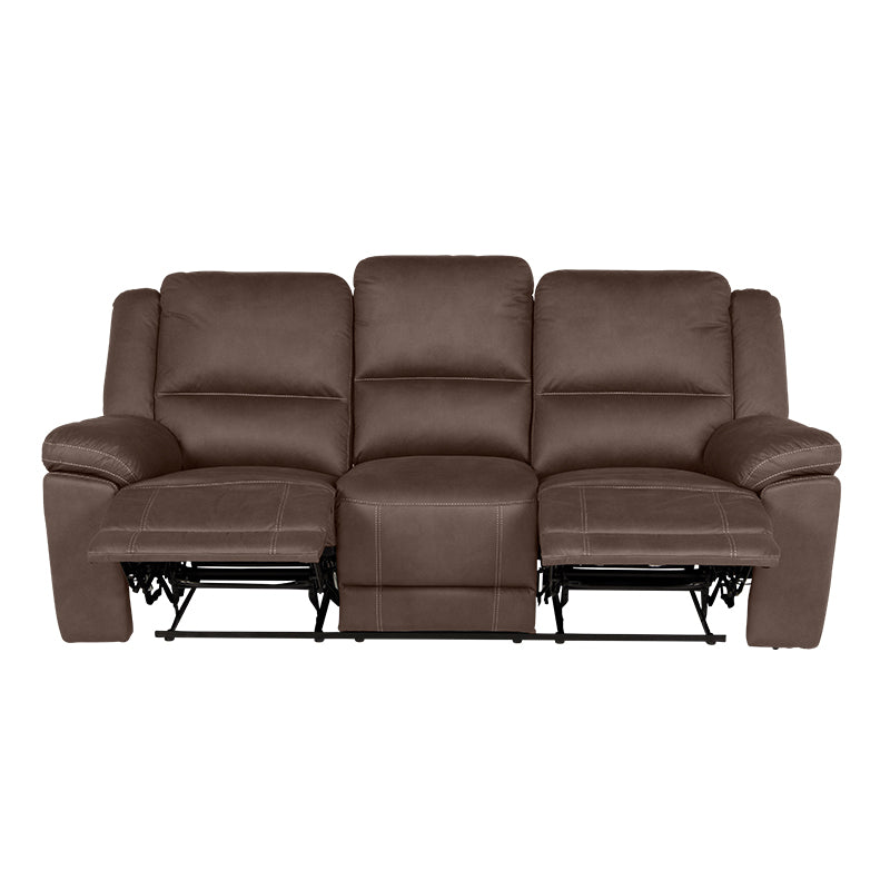 Oregon 3 Seater Fabric Recliner - Graphite