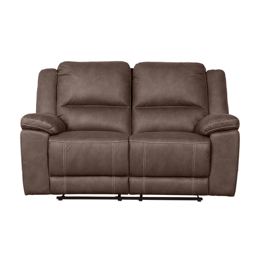 Oregon 2 Seater Fabric Recliner - Graphite