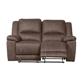 Oregon 2 Seater Fabric Recliner - Graphite